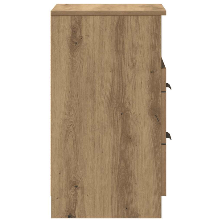 sengeborde 2 stk. 40x36x65 cm konstrueret træ kunsteg