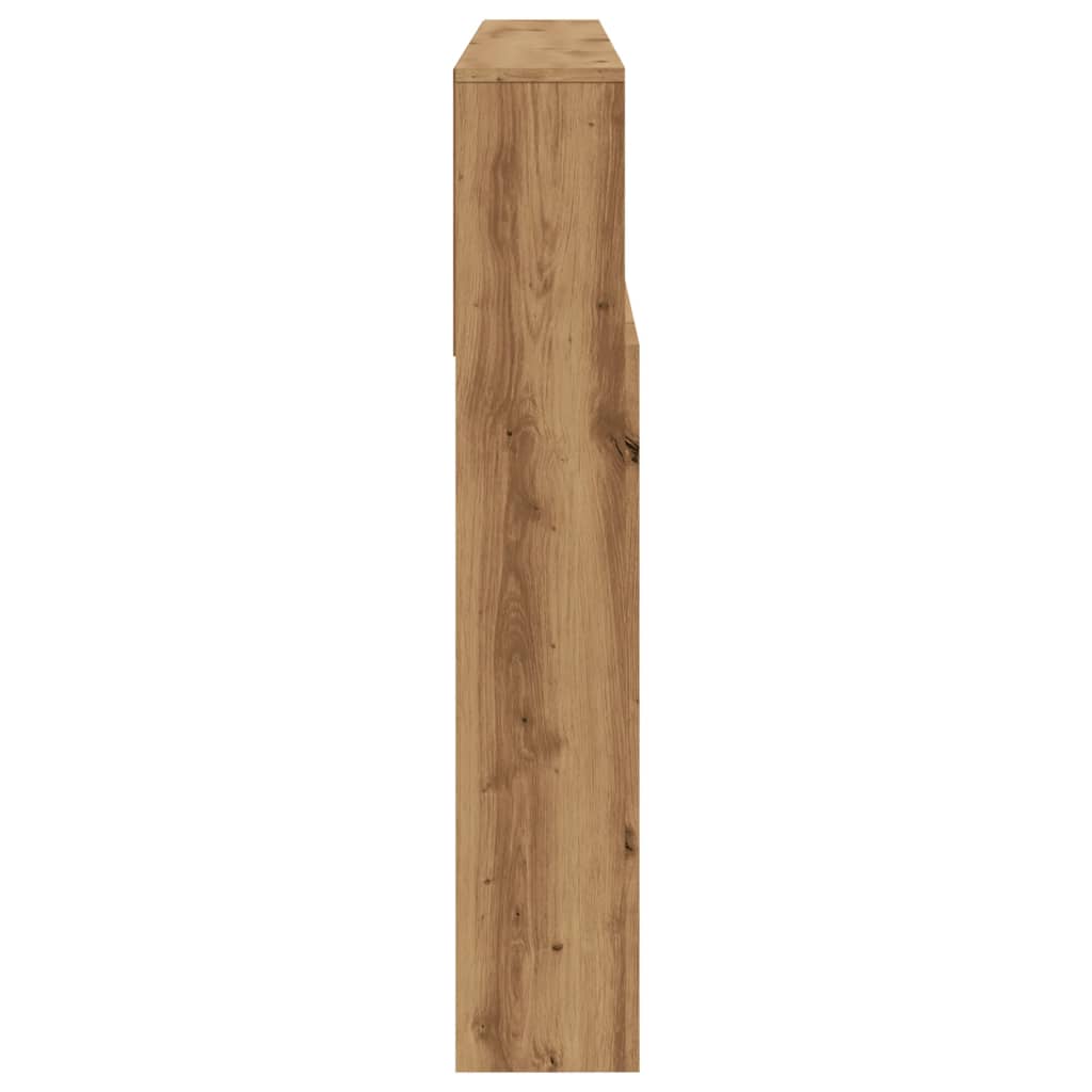 sengegavlskab kunstgræs 180x19x103,5 cm konstrueret træ
