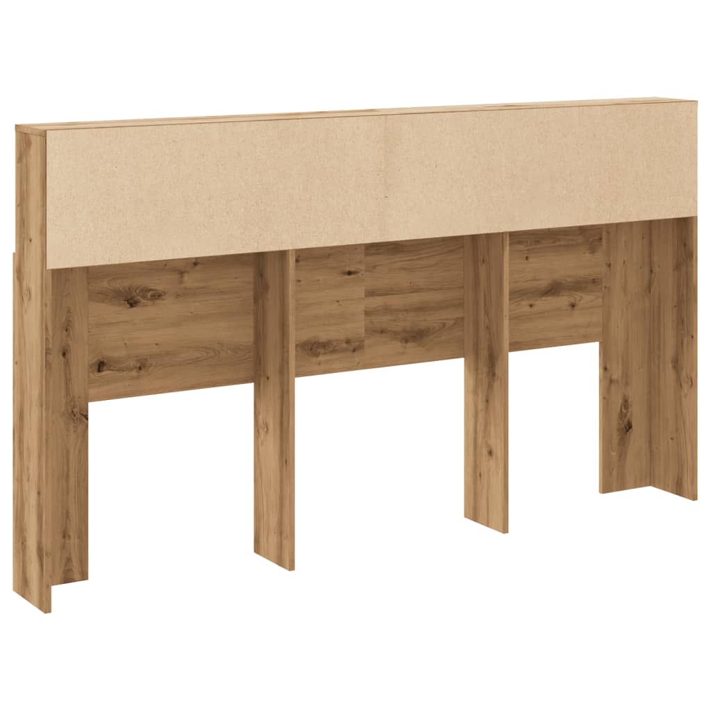 sengegavlskab kunstgræs 180x19x103,5 cm konstrueret træ