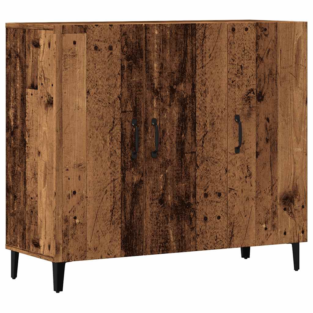 skab 90x34x80 cm konstrueret træ gammelt træ-look