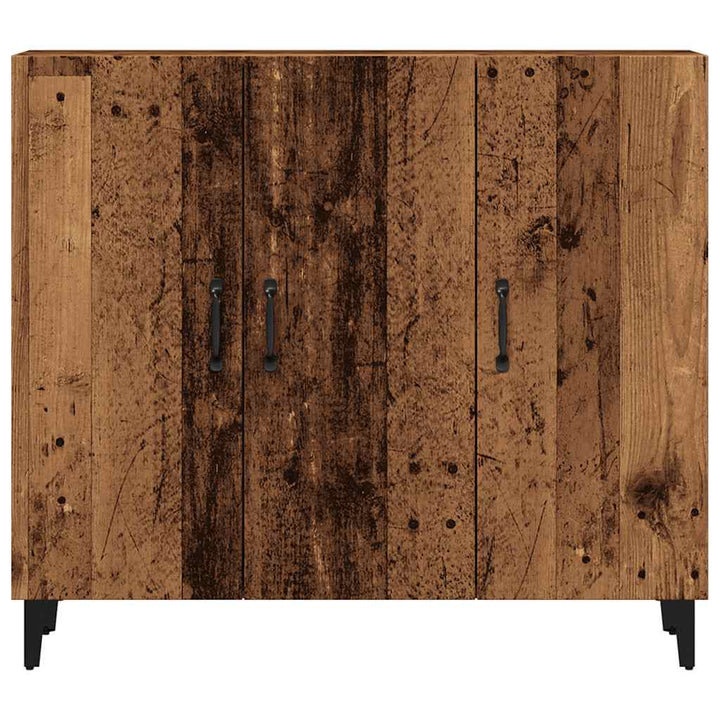 skab 90x34x80 cm konstrueret træ gammelt træ-look