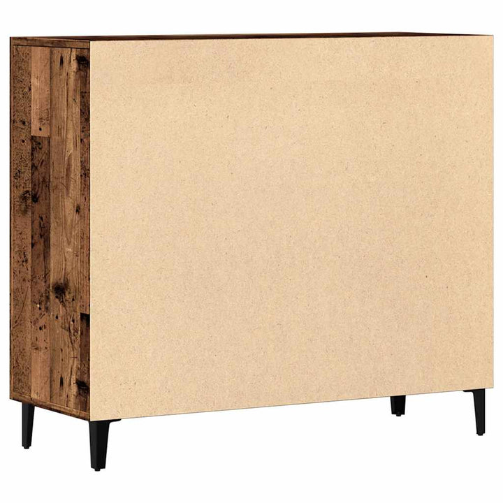 skab 90x34x80 cm konstrueret træ gammelt træ-look