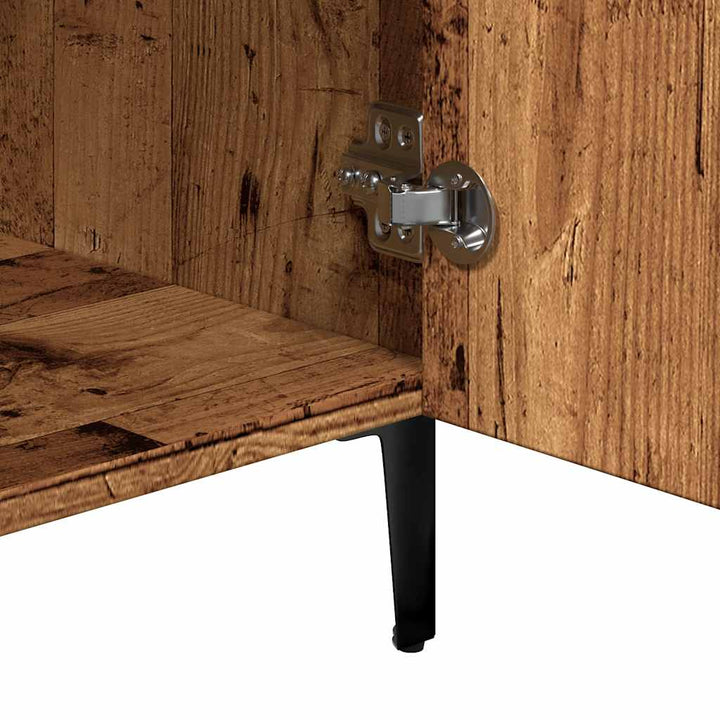 skab 90x34x80 cm konstrueret træ gammelt træ-look