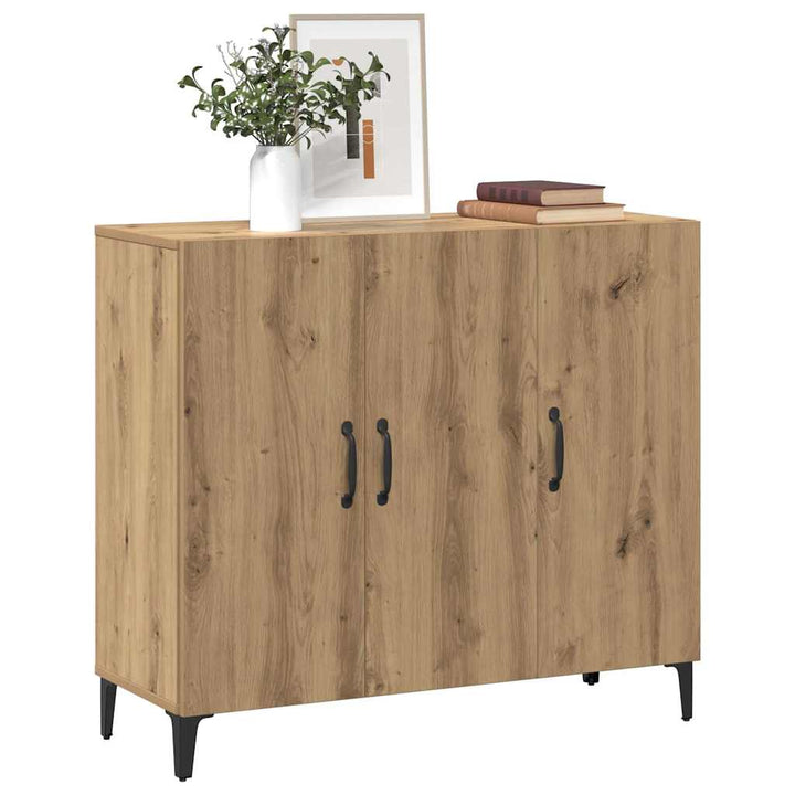 skab 90x34x80 cm konstrueret træ kunsteg