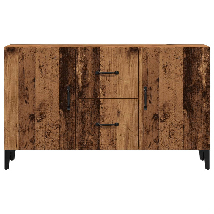 skænk 100x36x60 cm konstrueret træ gammelt træ-look