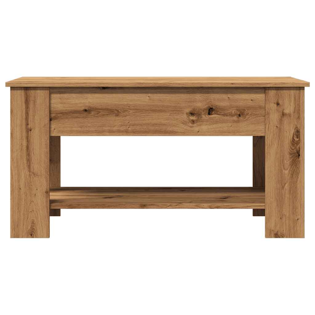 sofabord 101x49x52 cm konstrueret træ kunsteg