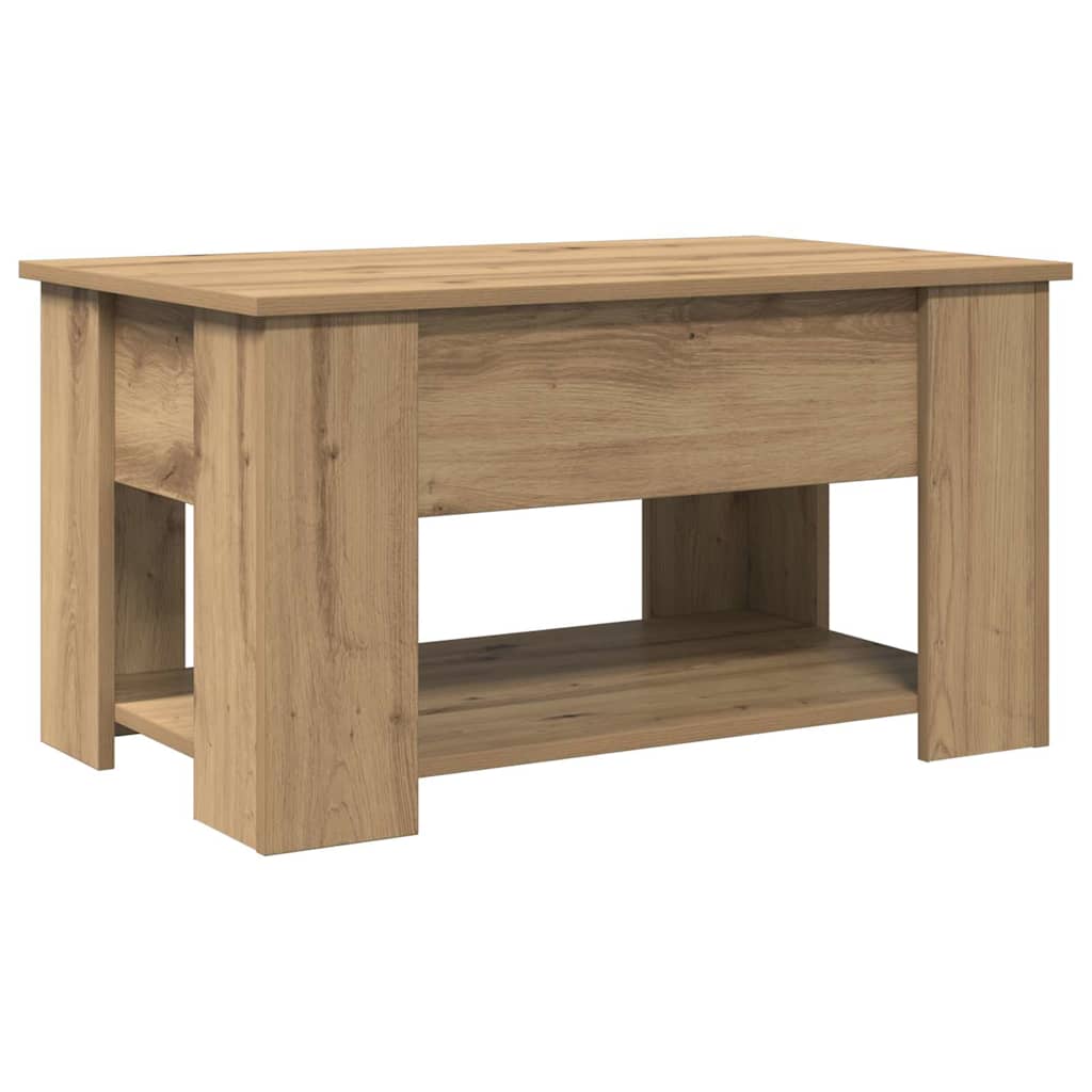 sofabord 79x49x41 cm konstrueret træ kunsteg