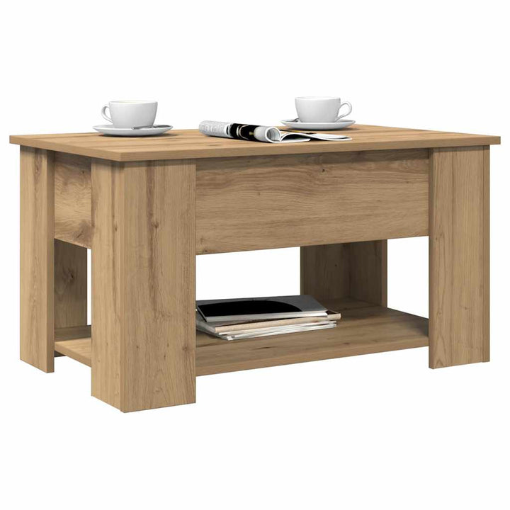 sofabord 79x49x41 cm konstrueret træ kunsteg
