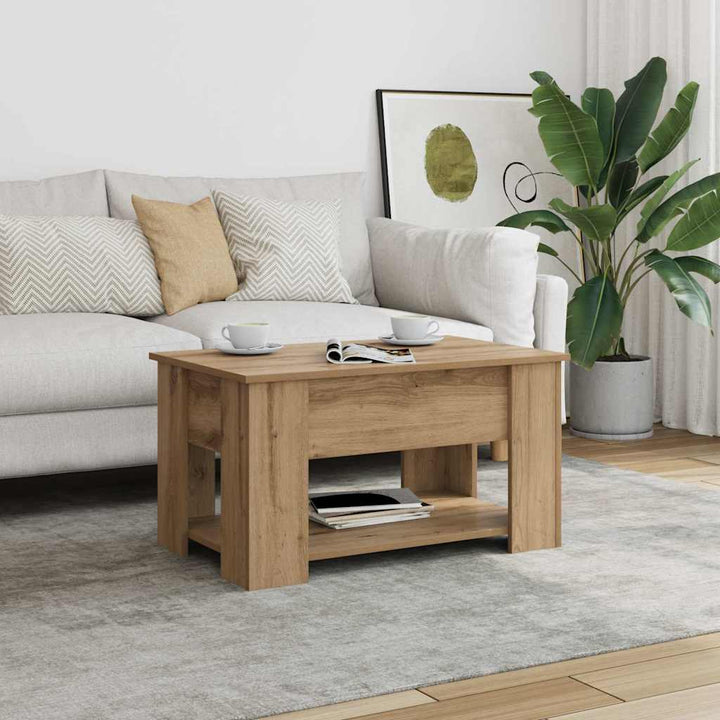sofabord 79x49x41 cm konstrueret træ kunsteg