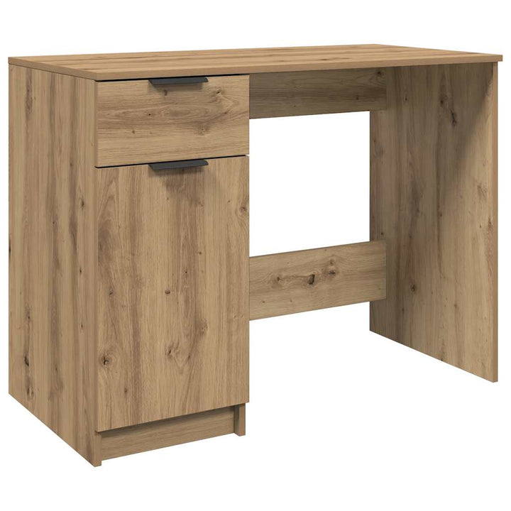 skrivebord 100x50x75 cm konstrueret træ kunsteg