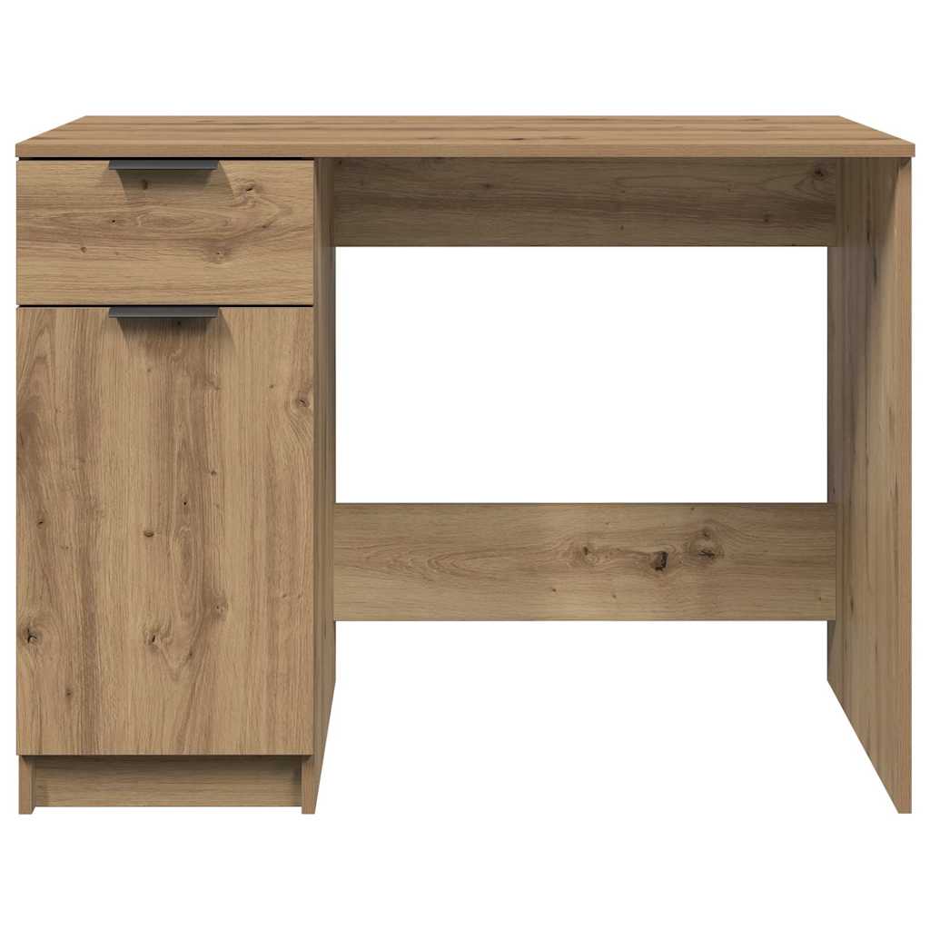 skrivebord 100x50x75 cm konstrueret træ kunsteg