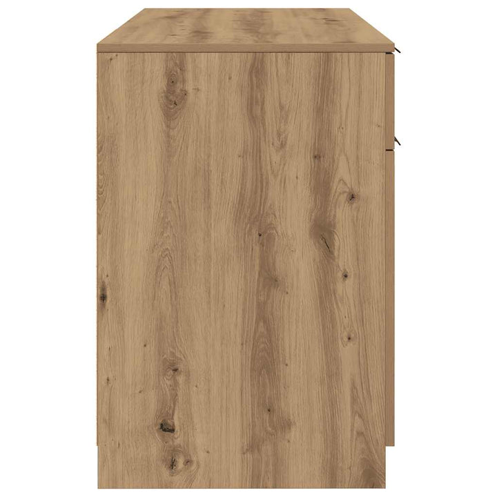 skrivebord 100x50x75 cm konstrueret træ kunsteg