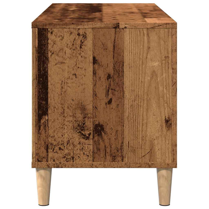 vinylskab 100x38x48 cm konstrueret træ antikt trælook