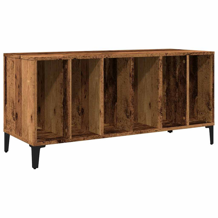vinylskab 100x38x48 cm konstrueret træ antikt trælook