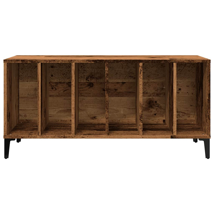 vinylskab 100x38x48 cm konstrueret træ antikt trælook