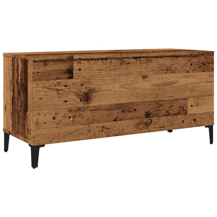 vinylskab 100x38x48 cm konstrueret træ antikt trælook