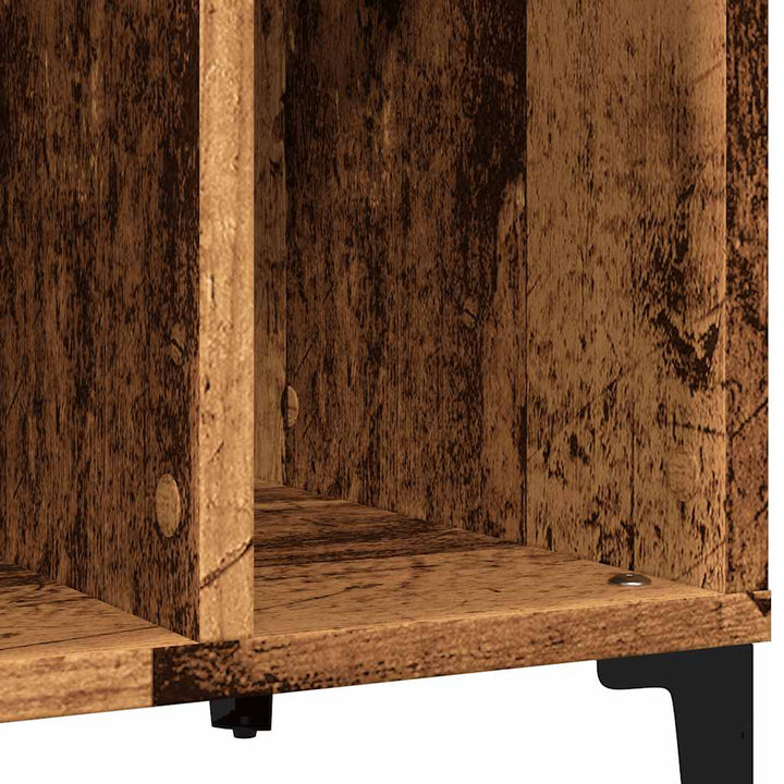vinylskab 100x38x48 cm konstrueret træ antikt trælook