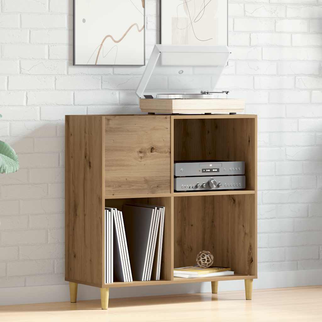 vinylskab 84,5x38x89 cm konstrueret træ kunsteg