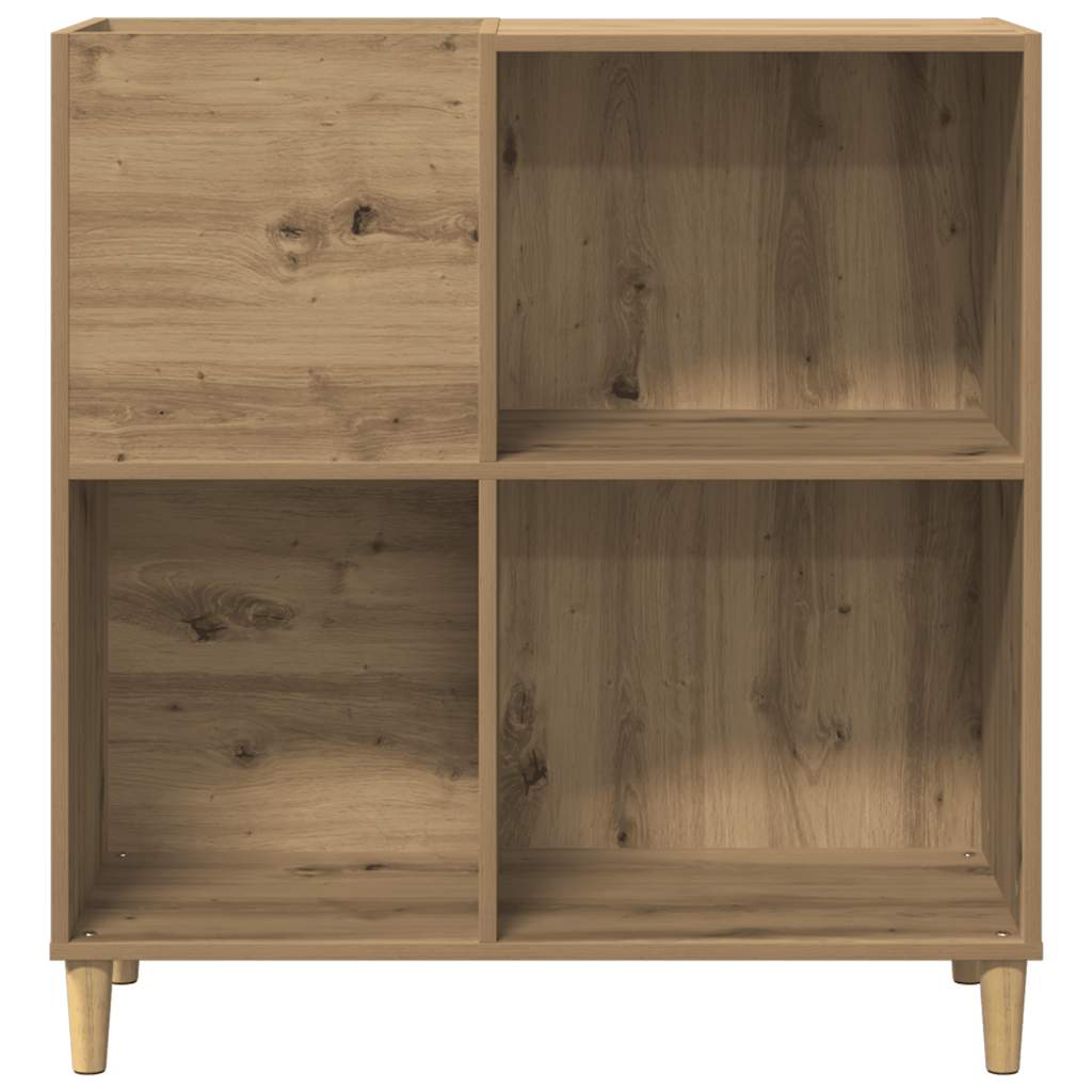 vinylskab 84,5x38x89 cm konstrueret træ kunsteg