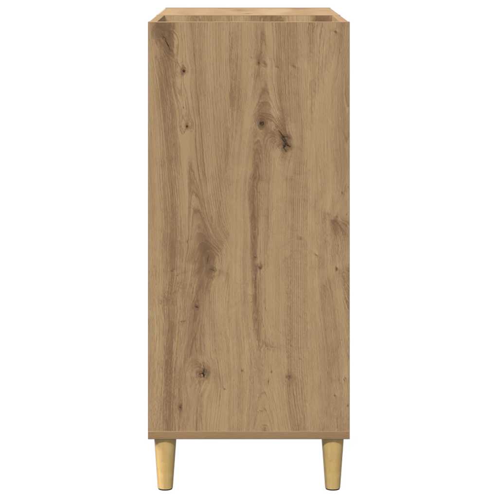 vinylskab 84,5x38x89 cm konstrueret træ kunsteg