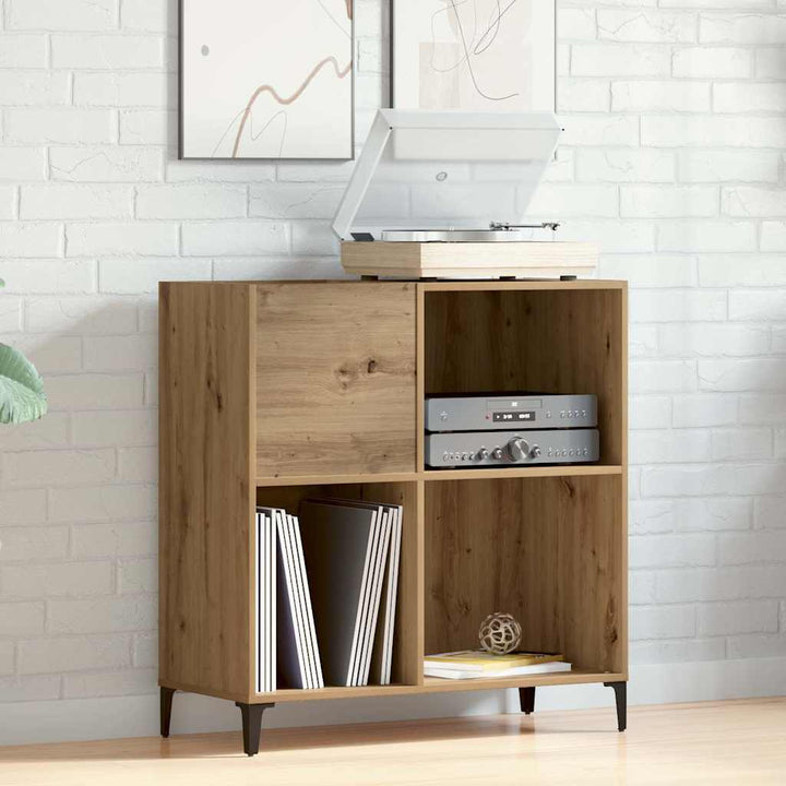 vinylskab 84,5x38x89 cm konstrueret træ kunsteg