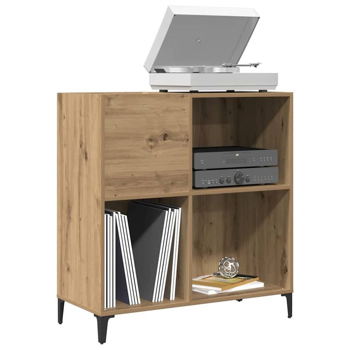vinylskab 84,5x38x89 cm konstrueret træ kunsteg