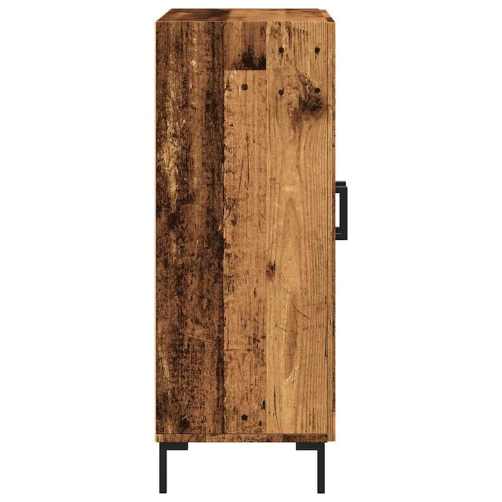 skænk 69,5x34x90 cm konstrueret træ antikt trælook