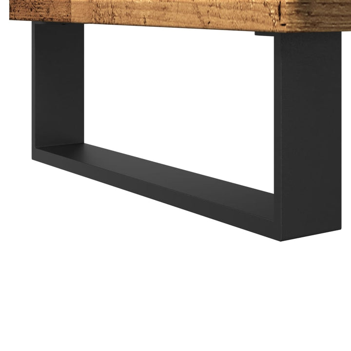 badeværelsesskab 30x30x190 cm konstrueret træ gammelt trælook