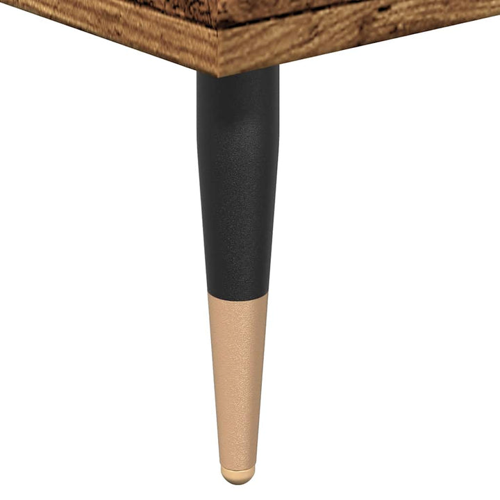 badeværelsesskab 80x33x60 cm konstrueret træ gammelt træ-look