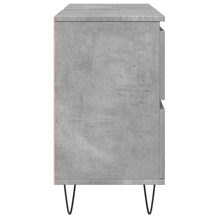 badeværelsesskab 80x33x60 cm konstrueret træ betongrå