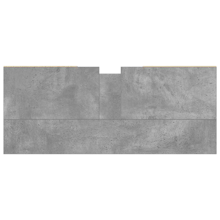 badeværelsesskab 80x33x60 cm konstrueret træ betongrå