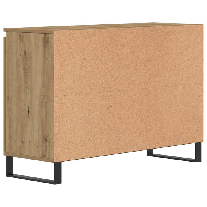 skænk 101,5x35x70 cm konstrueret træ kunsteg