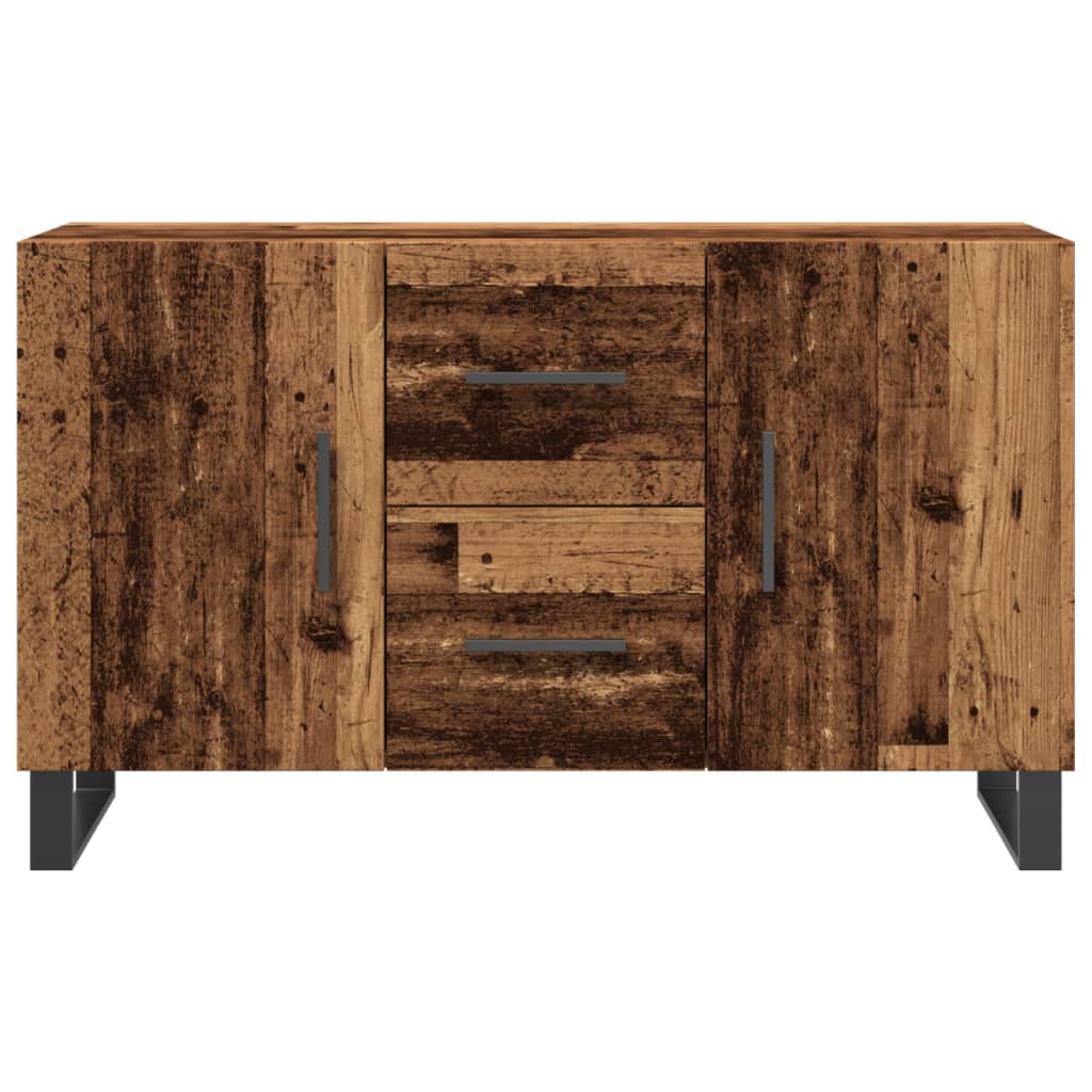 skænk 100x36x60 cm konstrueret træ gammelt træ-look