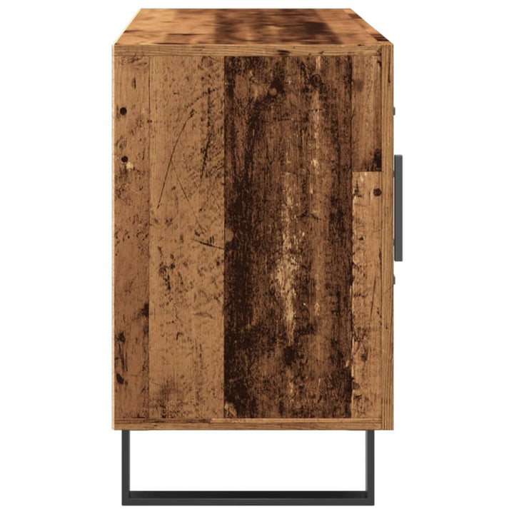 skænk 100x36x60 cm konstrueret træ gammelt træ-look