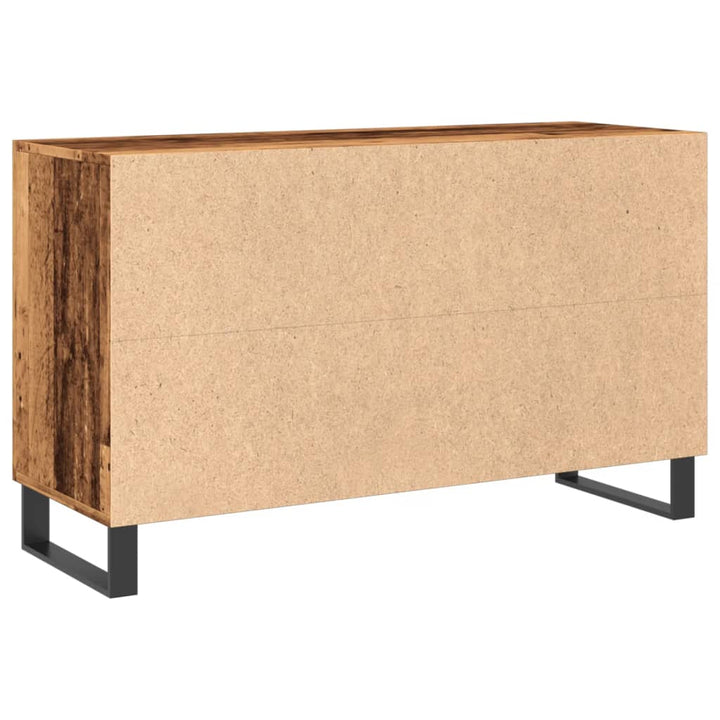 skænk 100x36x60 cm konstrueret træ gammelt træ-look