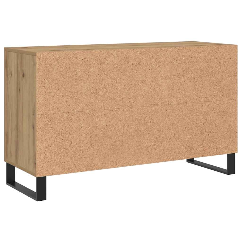 skænk 100x36x60 cm konstrueret træ kunsteg