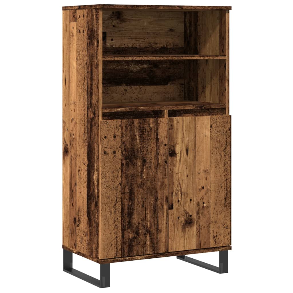 skab 60x36x110 cm konstrueret træ gammelt træ-look