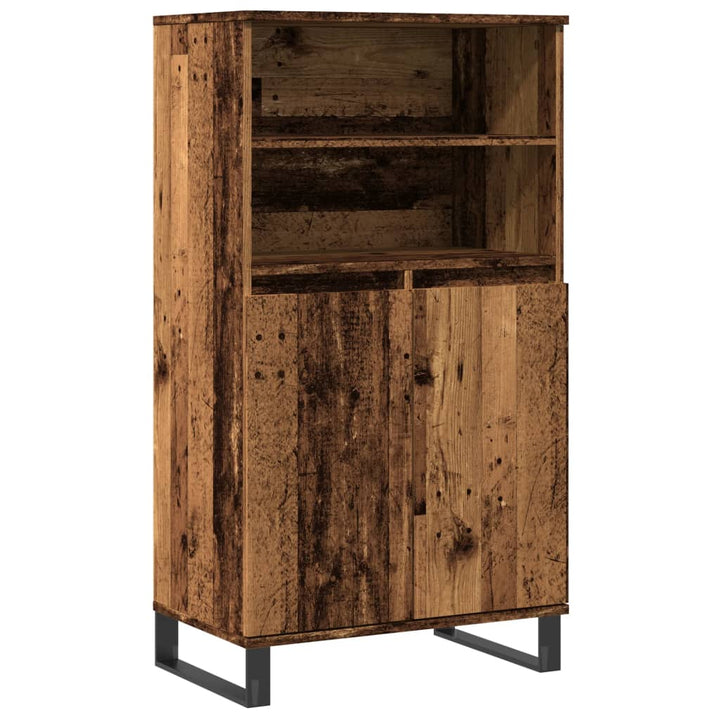 skab 60x36x110 cm konstrueret træ gammelt træ-look