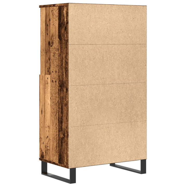 skab 60x36x110 cm konstrueret træ gammelt træ-look