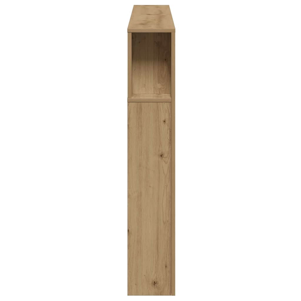 sengegavl m. LED-lys 180x18,5x103,5 cm konstrueret træ kunsteg