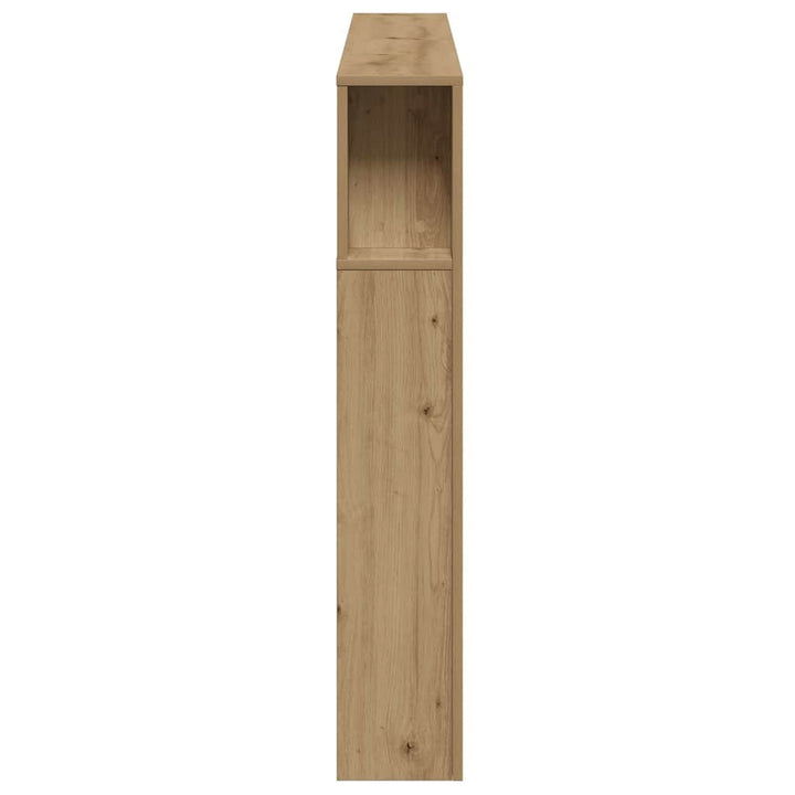 sengegavl m. LED-lys 180x18,5x103,5 cm konstrueret træ kunsteg