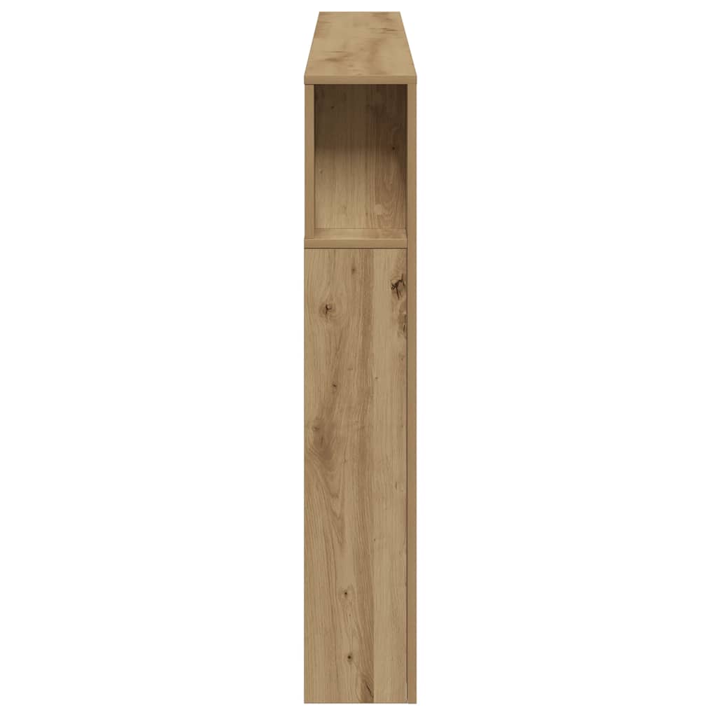 sengegavl m. LED-lys 200x18,5x103,5 cm konstrueret træ kunsteg