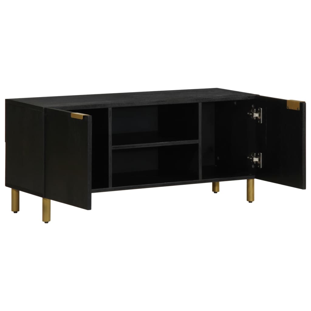tv-bord 105x33x46 cm konstrueret træ sort