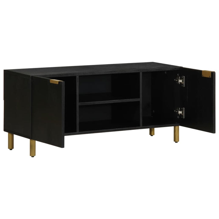tv-bord 105x33x46 cm konstrueret træ sort
