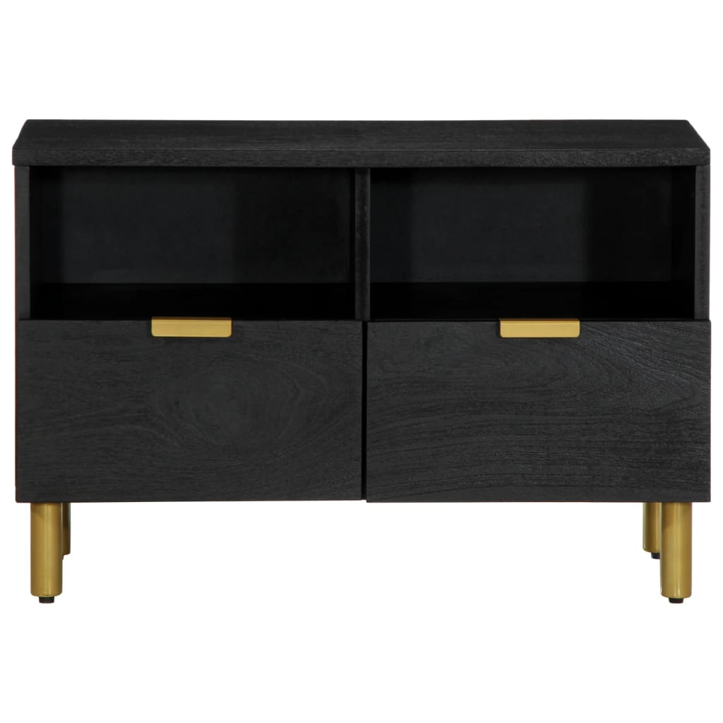 tv-bord 70x33x46 cm konstrueret træ sort