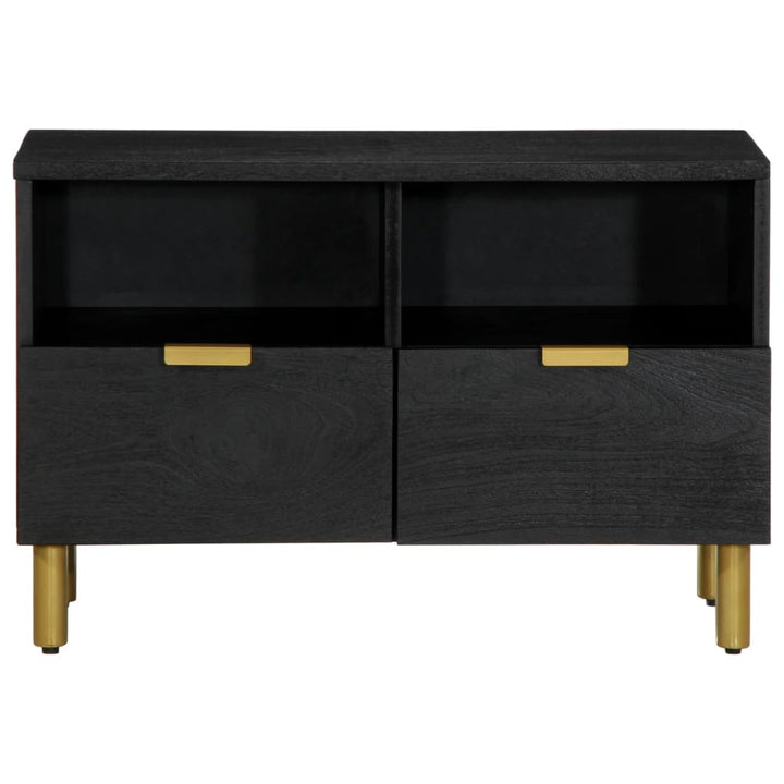 tv-bord 70x33x46 cm konstrueret træ sort