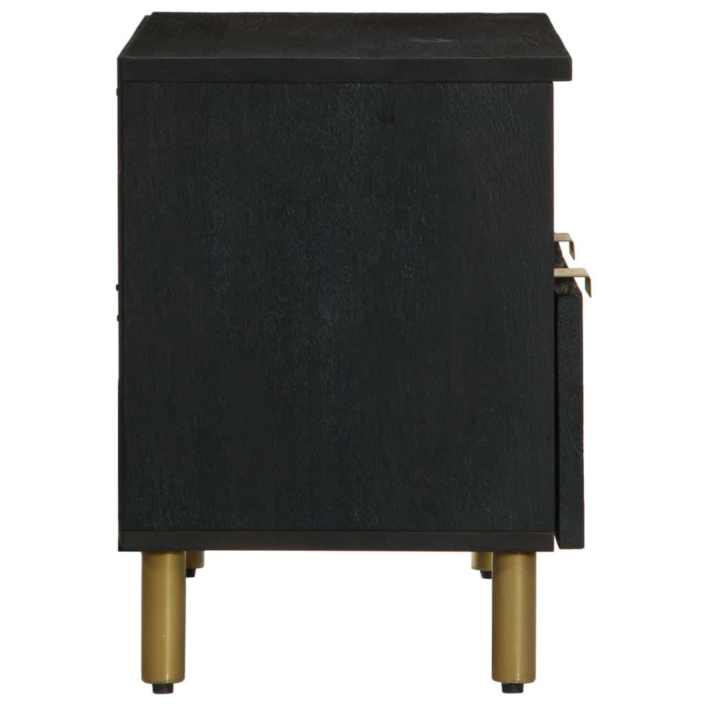 tv-bord 70x33x46 cm konstrueret træ sort