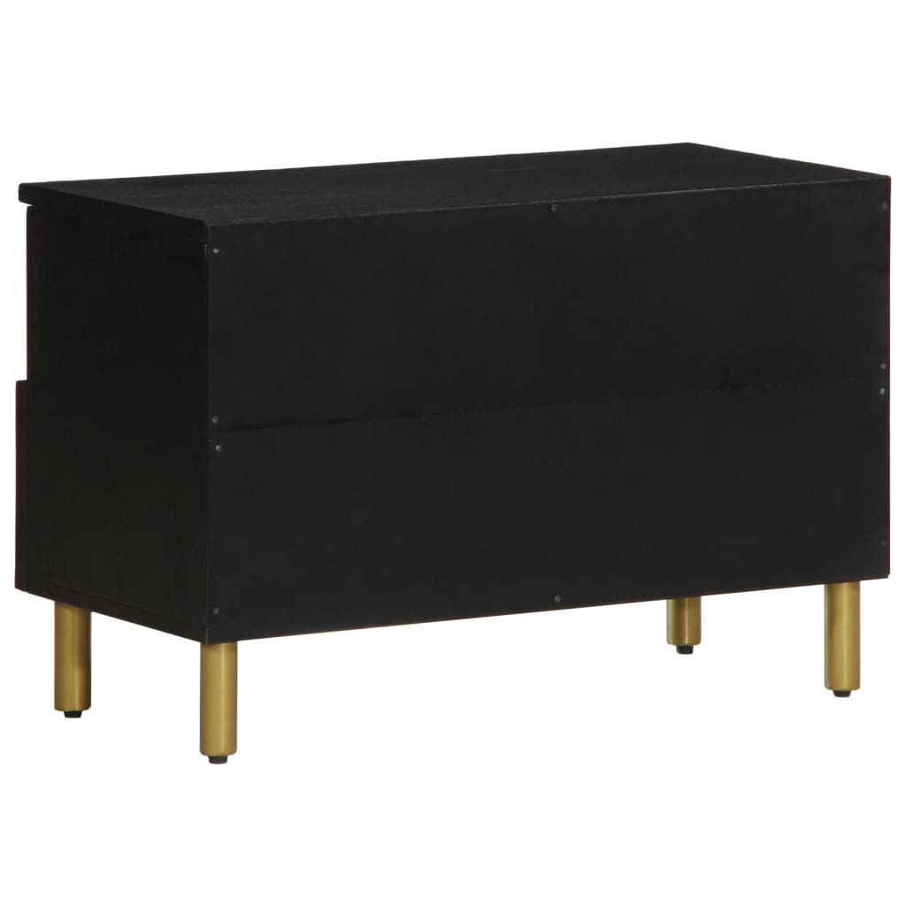 tv-bord 70x33x46 cm konstrueret træ sort