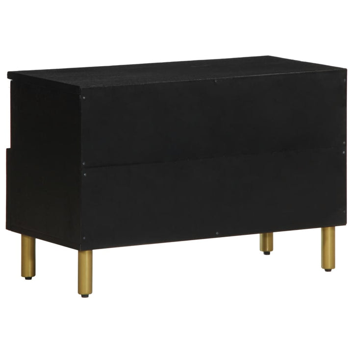 tv-bord 70x33x46 cm konstrueret træ sort