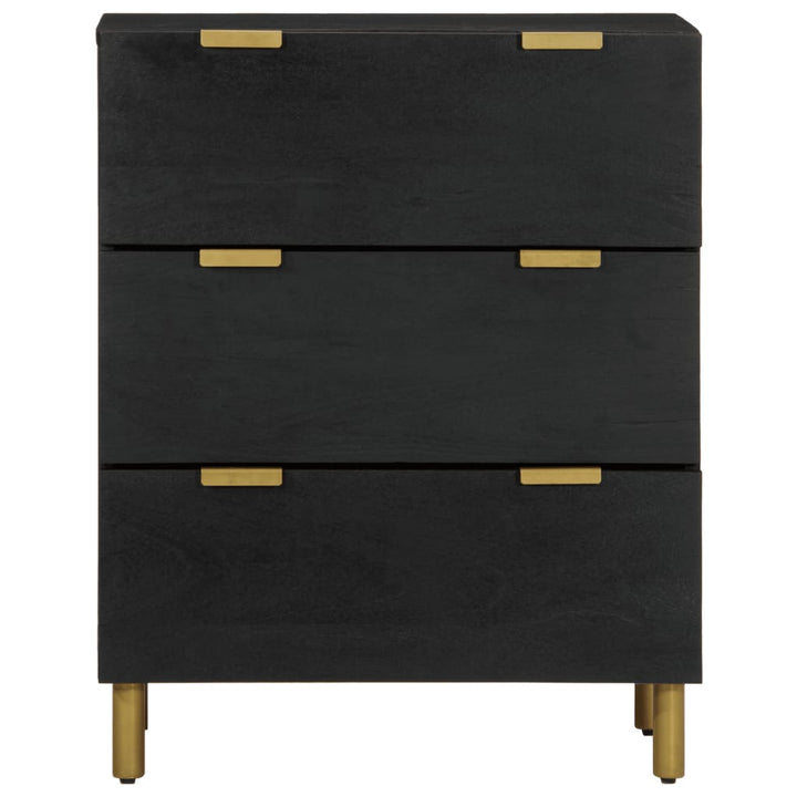 skab 60x33x75 cm konstrueret træ sort